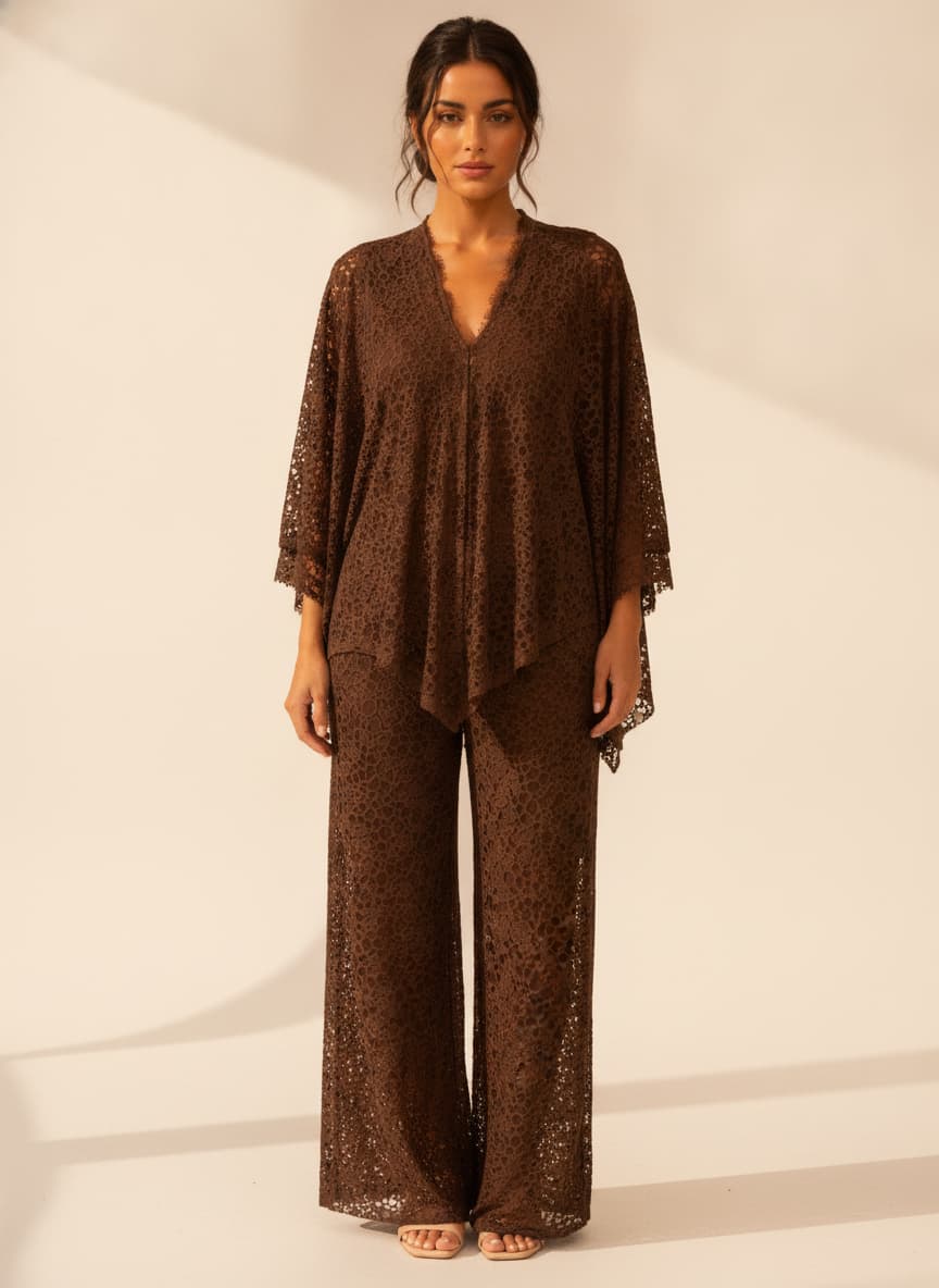 Lace Cape Co-ord Set