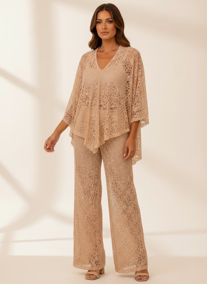 Lace Cape Co-ord Set