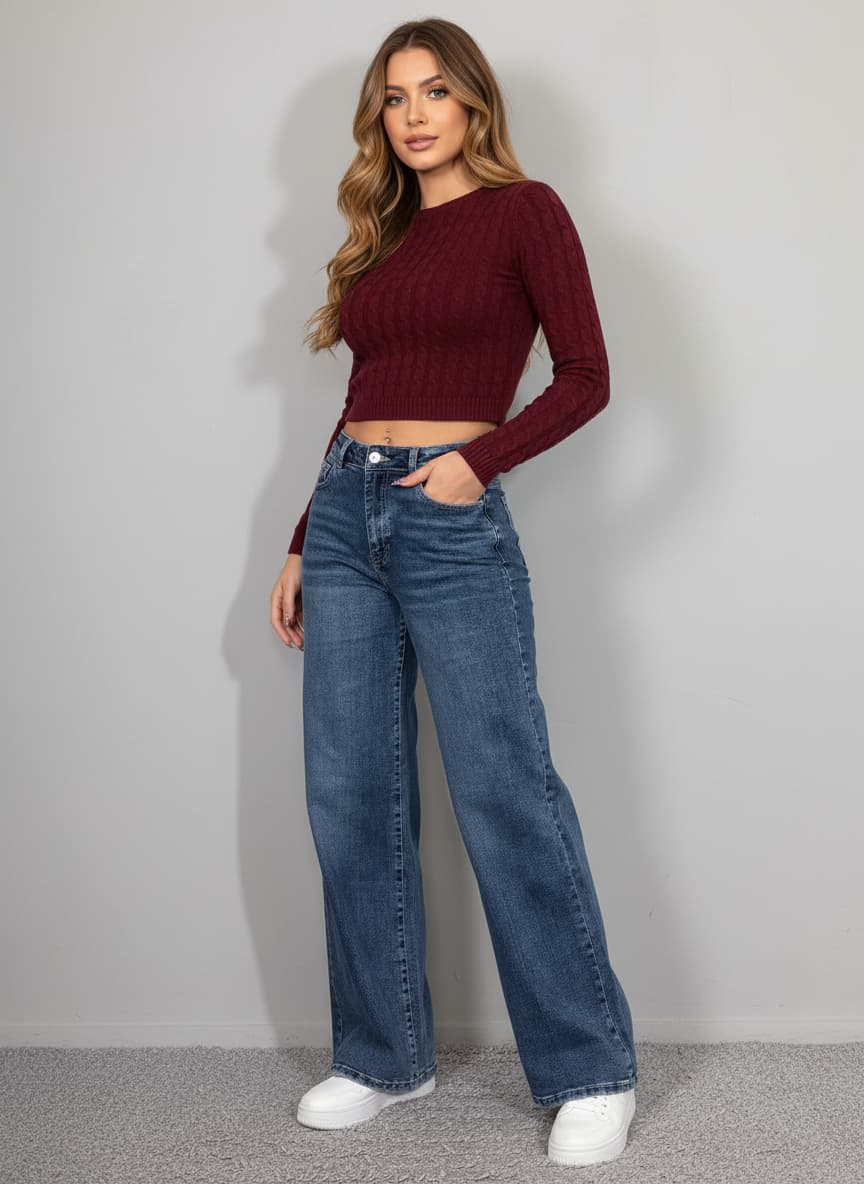 The Classic Wide-Leg Jeans