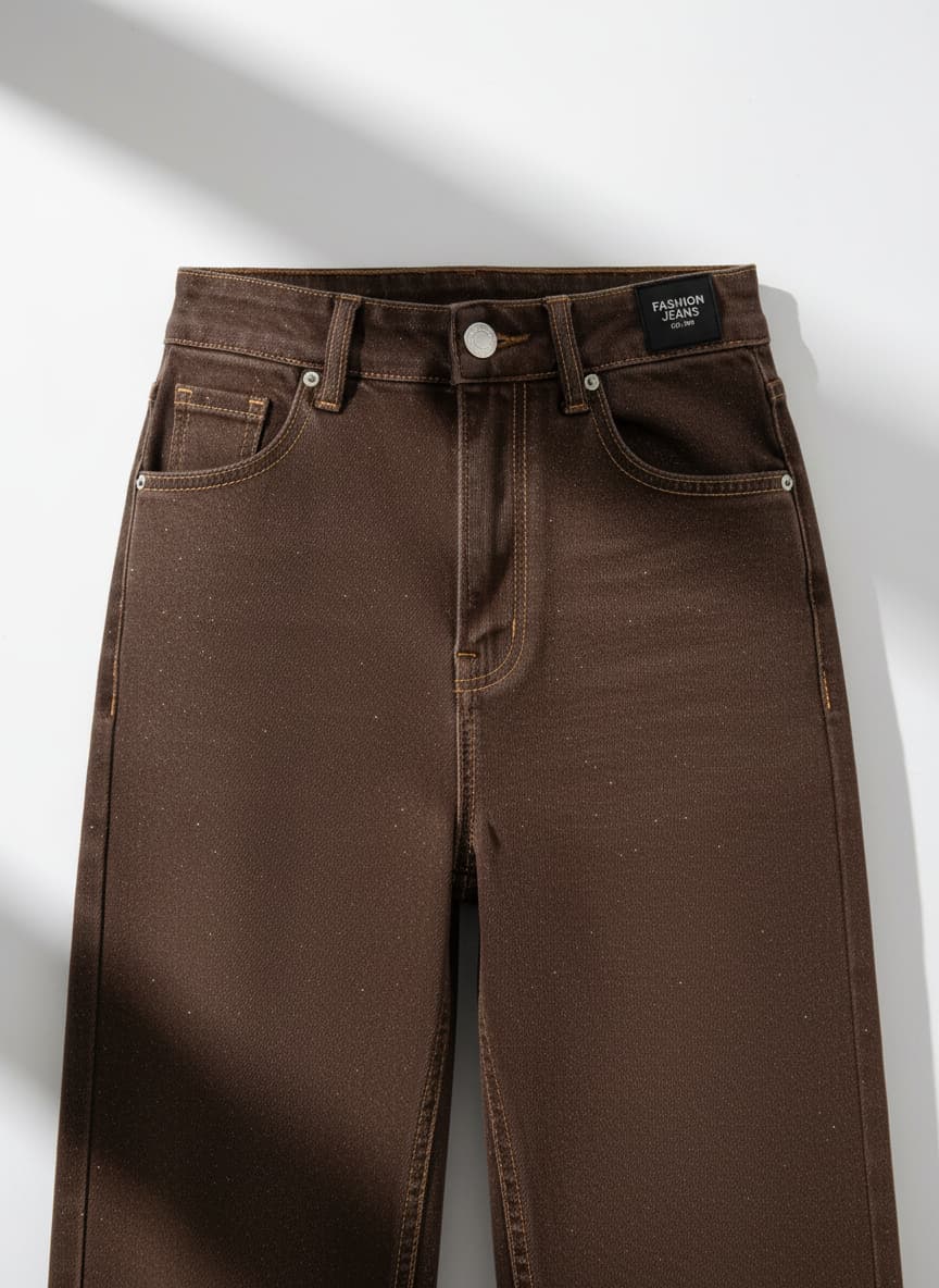 Espresso Wide-Leg Jeans